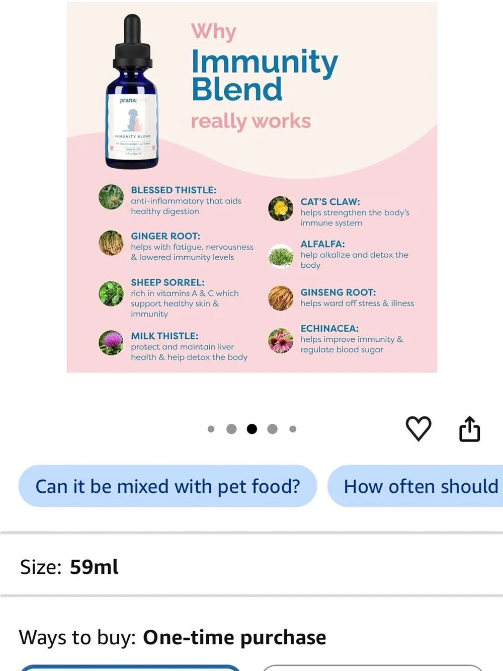 Prana Pets Immunity Blend - Blue & Pink Packaging